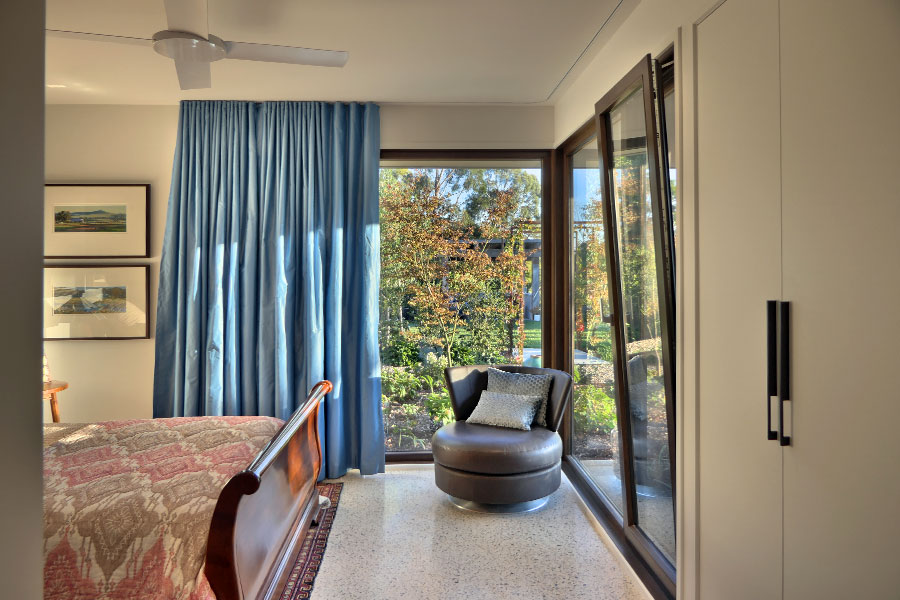 Large fixed glazing and full height tilt and turn window