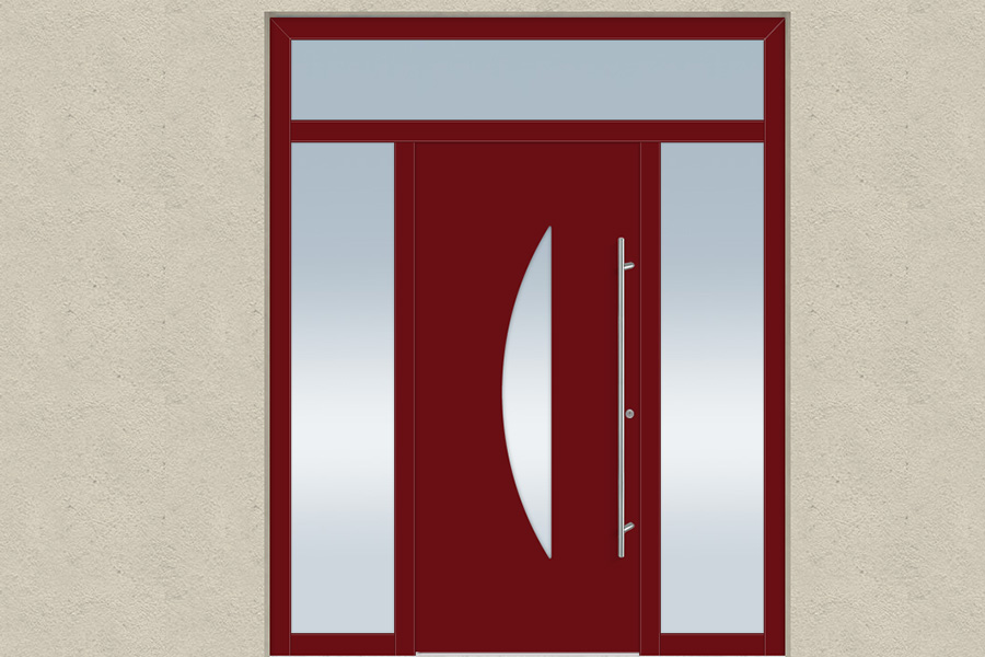 Aluminium Clad Entrance Door_Sidelights and Highlight Aluminium Clad Entrance Door_Sidelights and Highlight
